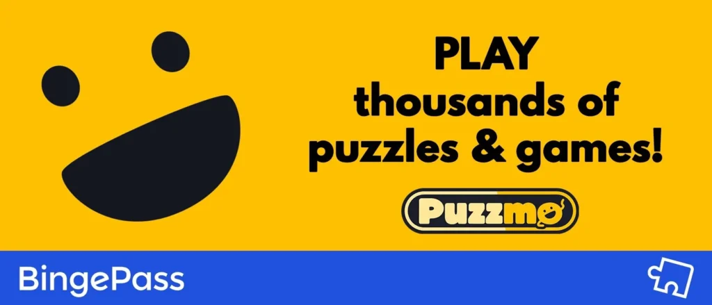 free online puzzles with the Puzzmo BingePass