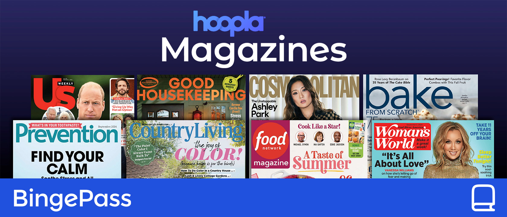 Read Free Magazines Online with Hoopla BingePass