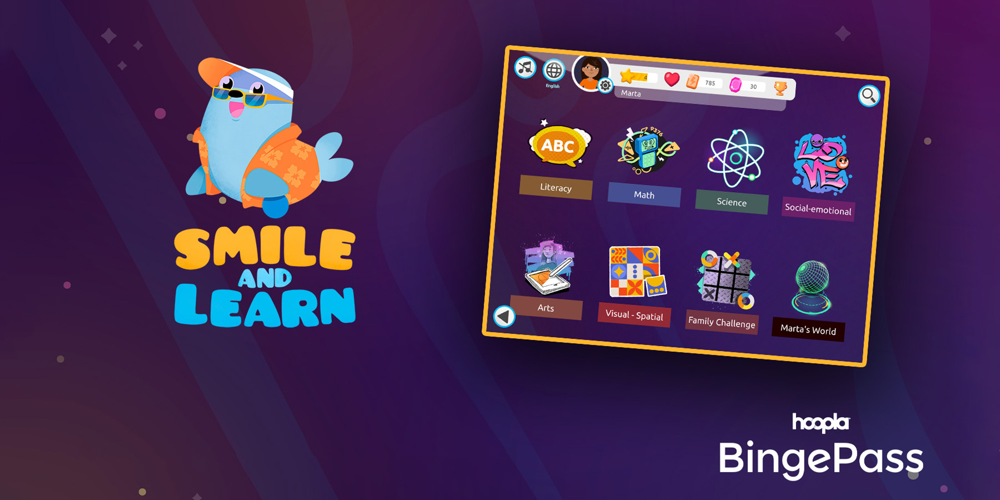 Smile And Learn BingePass free on Hoopla