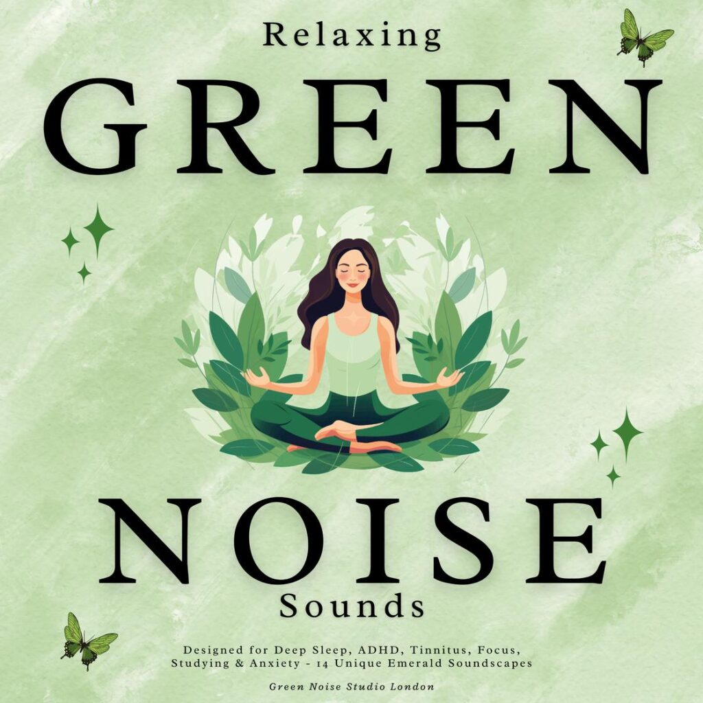Relaxing Green Noise Sounds audiobook cover