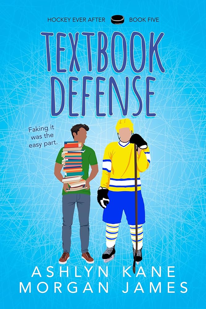 Textbook Defense by Ashlyn Kane - Rowan, a temporary children’s librarian, crosses paths with NHL star Jordy Shaw, whose daughter already adores him, leading to a fake-dating plan that soon turns real.