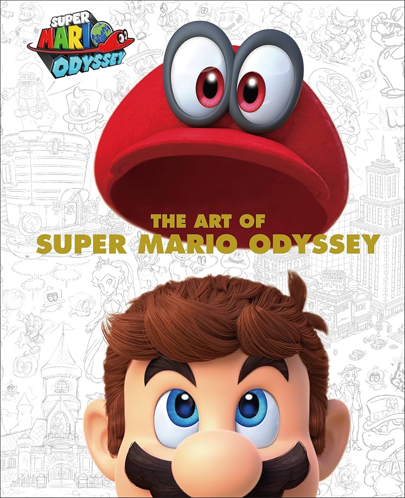Super Mario Encyclopedia: The Art of Super Mario Odyssey (graphic novel) is on Hoopla