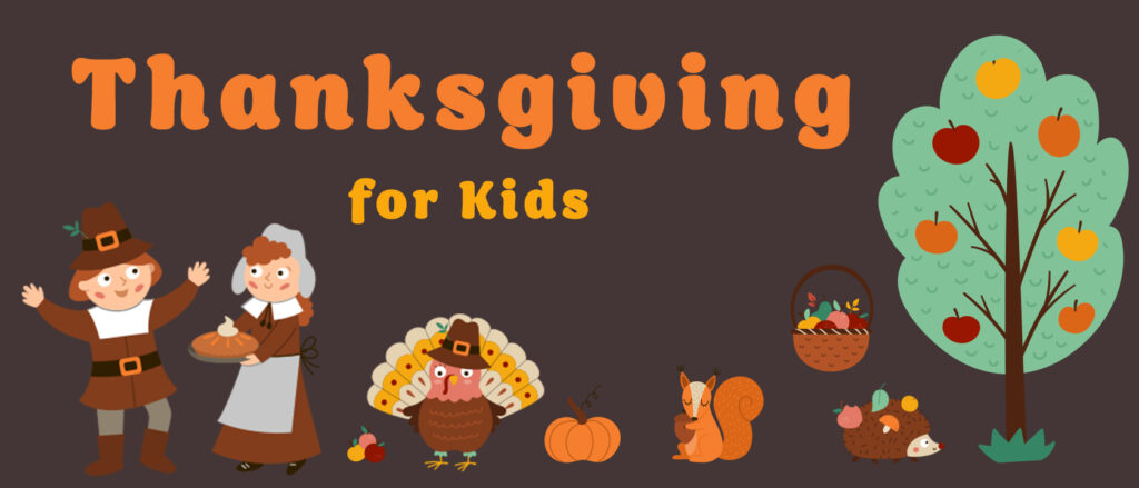 Thanksgiving for kids activity sheet on Hoopla