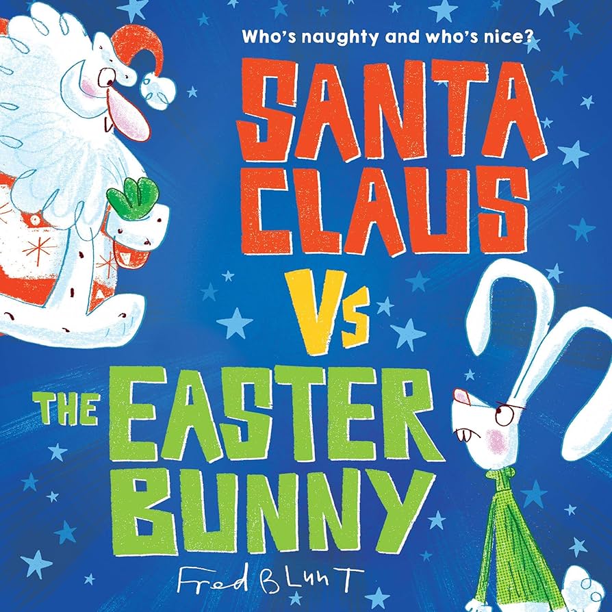 Christmas Fun With Hoopla's Kids' Holiday Collections: Cover of Santa Claus vs. The Easter Bunny