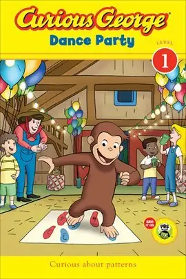 Curious George Dance Party is on the Curious George BingePass with Hoopla.