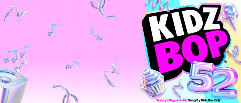 KIDZ BOP 52: This one just came out and includes hits like "Golden," "The Fate of Ophelia," and even a version of "Gnarly" using the Ice Spice remix. And it's free to stream on Hoopla, ad free!