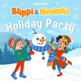 Blippi & Meekah's Holiday Party is now on Hoopla and free to stream with your library card!