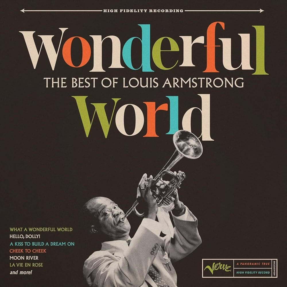 Louis Armstrong, Wonderful World: The Best of Louis Armstrong is free to stream on Hoopla with your library card!