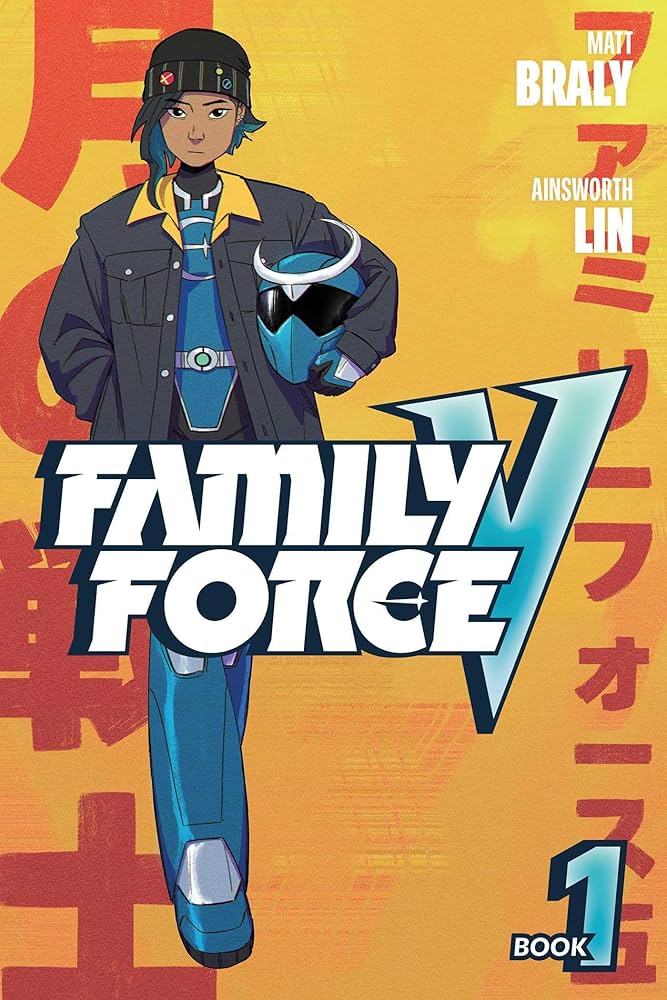 Family Force V Volume 1 - Battling alien kaiju with your family on a Friday night might seem unusual, but for Maise it’s just teen life. Read it for free with Hoopla.