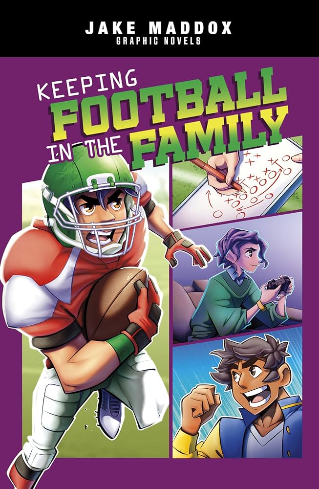 Keeping Football in the Family by Jake Maddox is free on hoopla and great for kids!