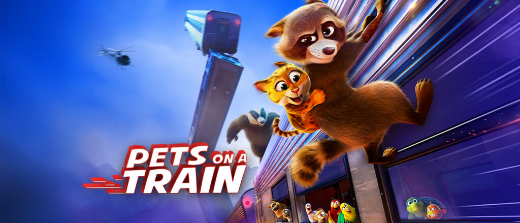 Pets on a Train (2025) - It's up to Falcon, a petty thief and high-flying raccoon and Rex, a righteous police-dog, to save the animals stuck on this high-speed runway train. Stream it for free on Hoopla