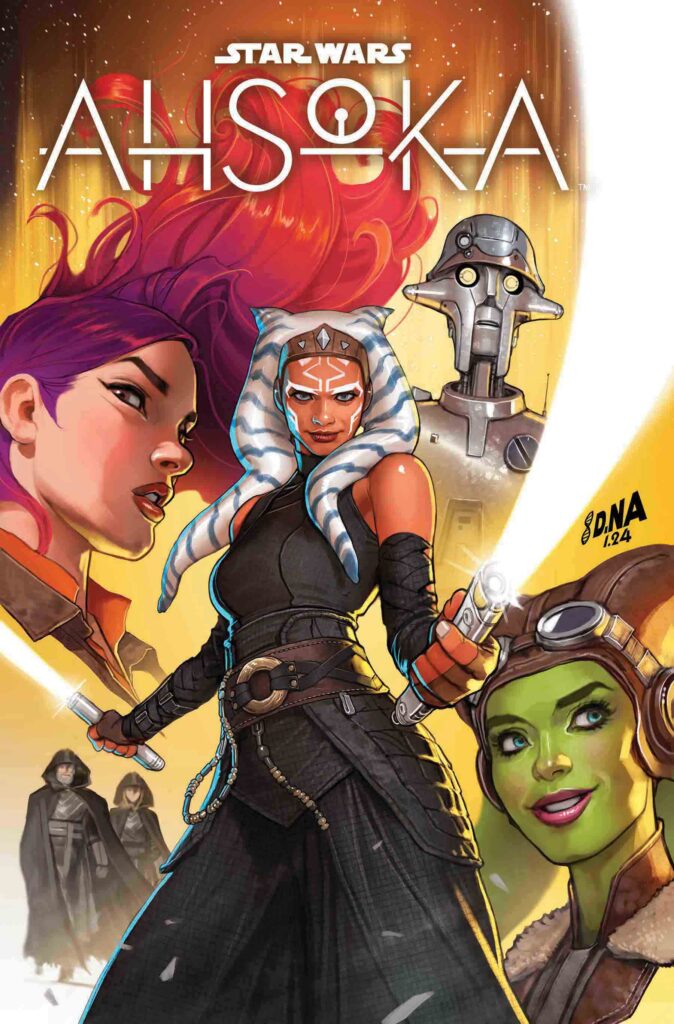 Star Wars Ahsoka Season 1 by Rodney Barnes and illustrated by Steven Cummings is free to read on Hoopla with your library card.