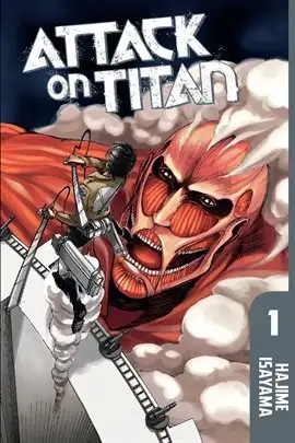 Attack on Titan Vol. 1 by Hajime Isayama - In this post-apocalytpic sc-ifi story, humanity has been devastated by the bizarre, giant humanoids known as the Titans. Read it for free on Hoopla.