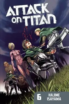 Attack on Titan Vol. 6 and the whole series is free on Hoopla!