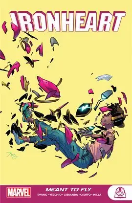 Ironheart: Meant to Fly - Riri Williams steps boldly out of Tony Stark's shadow to forge her own future! Read it for free on the Hoopla app for free!