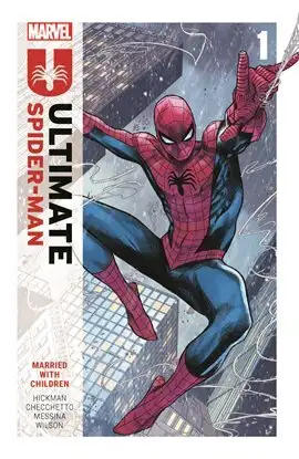 Ultimate Spider Man Vol. 1: Married with Children - Author by Jonathan Hickman - Illustrated by Marco Checchetto: Free to read on Hoopla with no subscription fees and completely free!