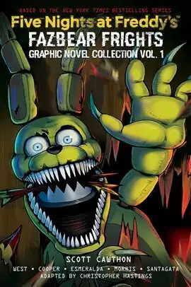 Five Nights at Freddy's: Fazbear Frights Graphic Novel Collection Vol. 1 is free to read on Hoopla with your library card.