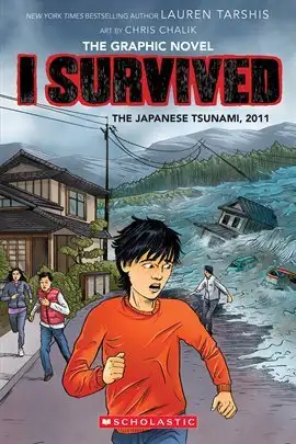 I Survived the Japanese Tsunami, 2011 - Lauren Tarshis's New York Times bestselling I Survived series is brought to life like never before in this graphic novel edition. Check them all out on Hoopla for free!