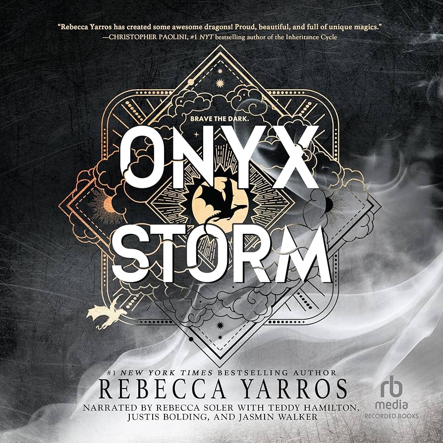 Book 3: Onyx Storm read by Rebecca Soler listen to it for free on Hoopla!