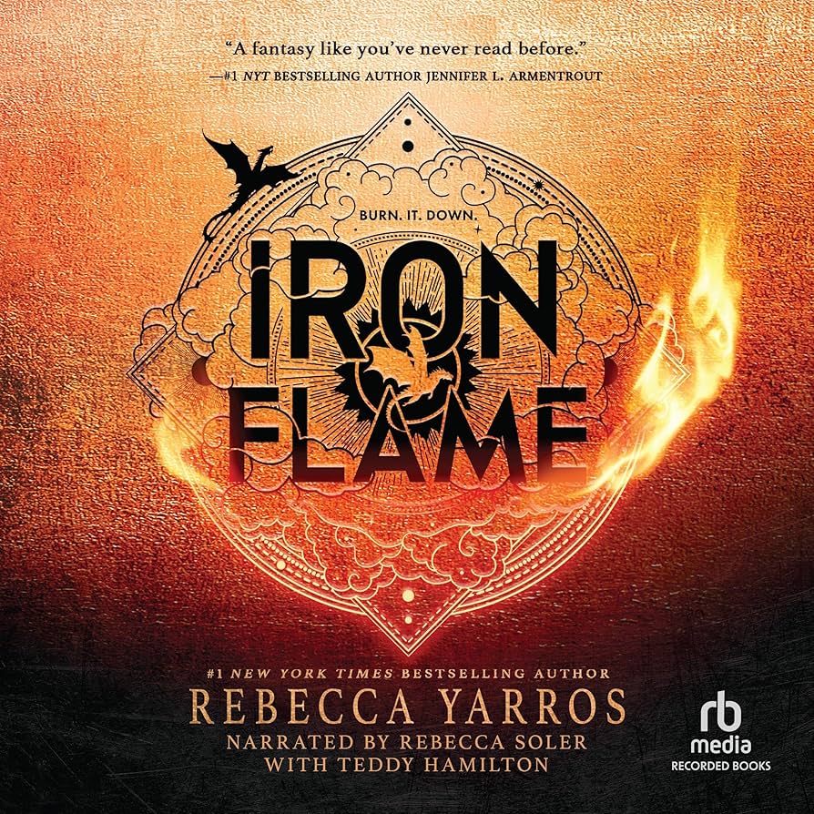 Book 2: Iron Flame Rebecca Soler and Teddy Hamilton is free to listen to on Hoopla.