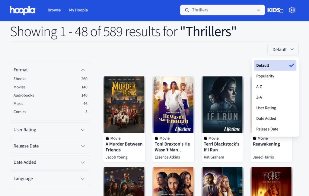 Titles on HooplaDigital.com