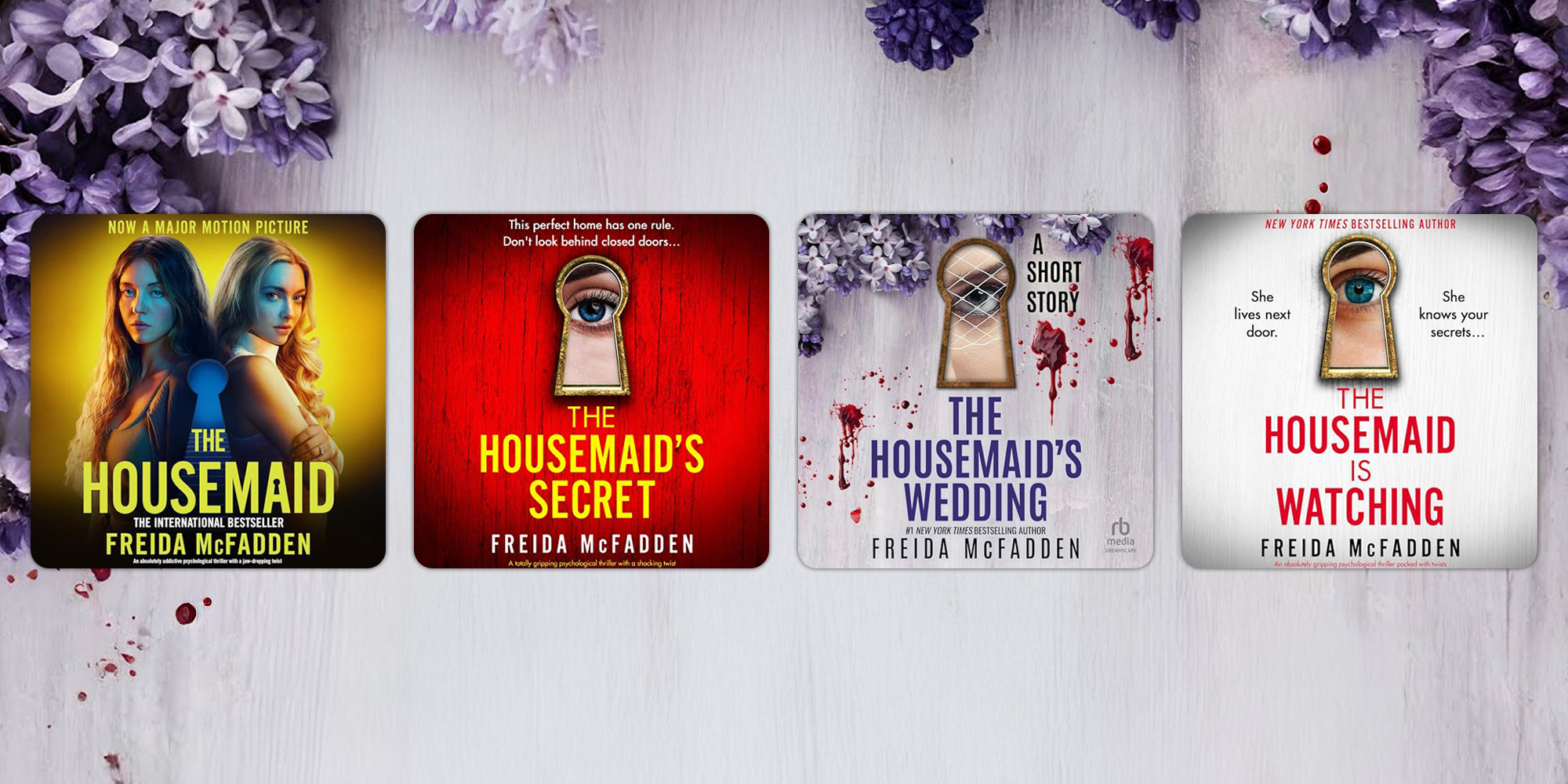 Housemaid's audiobook cover arts displayed on a background