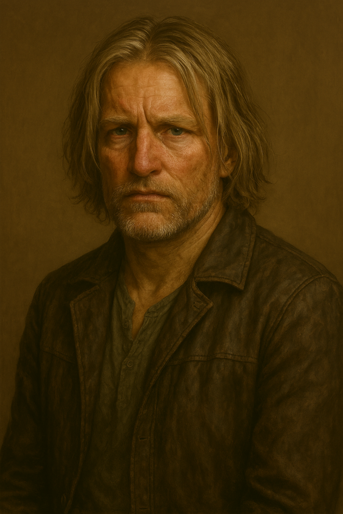 A portrait of Haymitch Abernathy