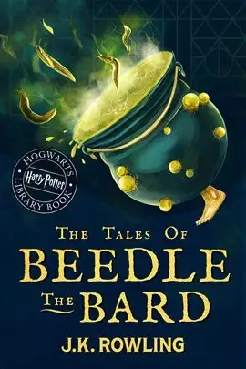 Cover art featuring a magical cauldron emitting swirling green light, set against a dark blue background with ornate golden details.