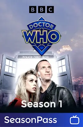 BBC's Doctor Who cover art for season 1 with a SeasonPass