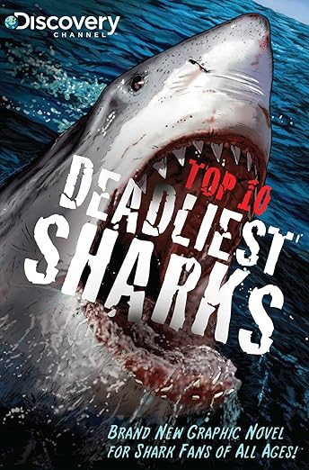 Discovery Channel's top 10 Deadliest Sharks cover art