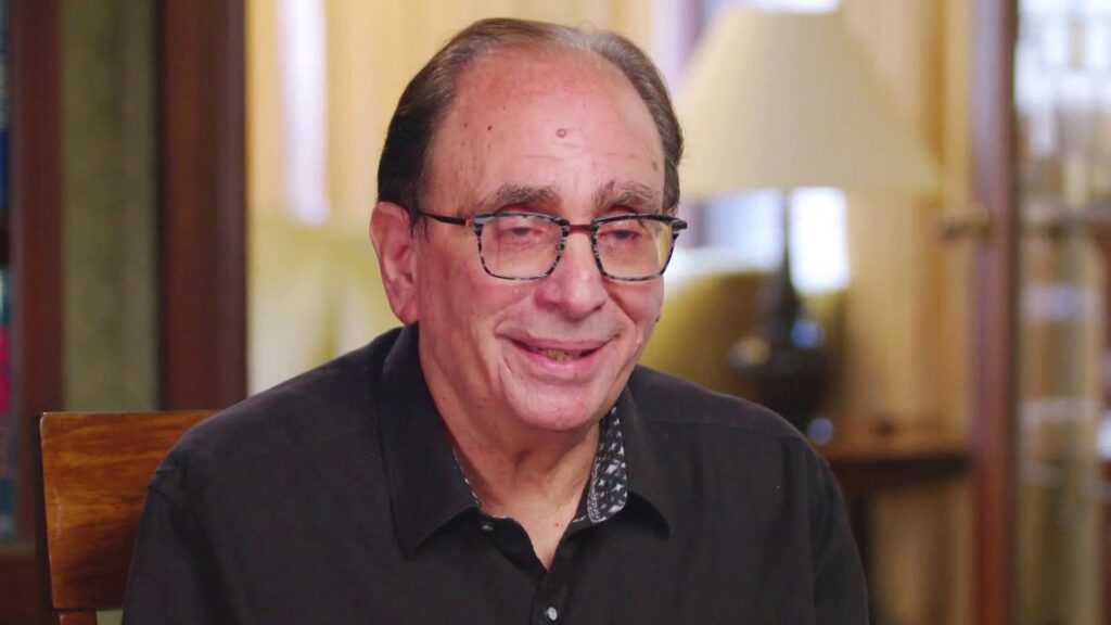 An image of RL Stine in an interview