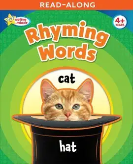 Rhyming Words cover art with a cat coming out of a hat
