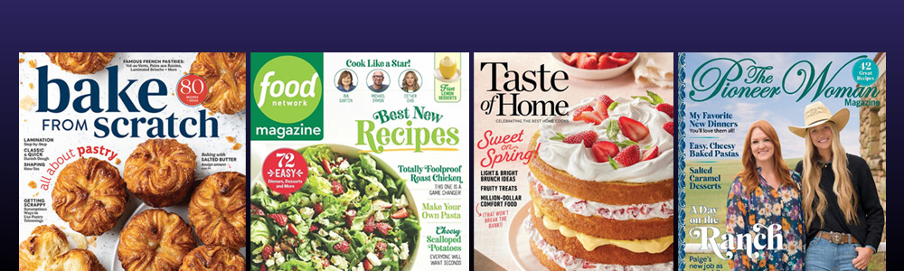 Cooking Magazines on the BingePass Magazines