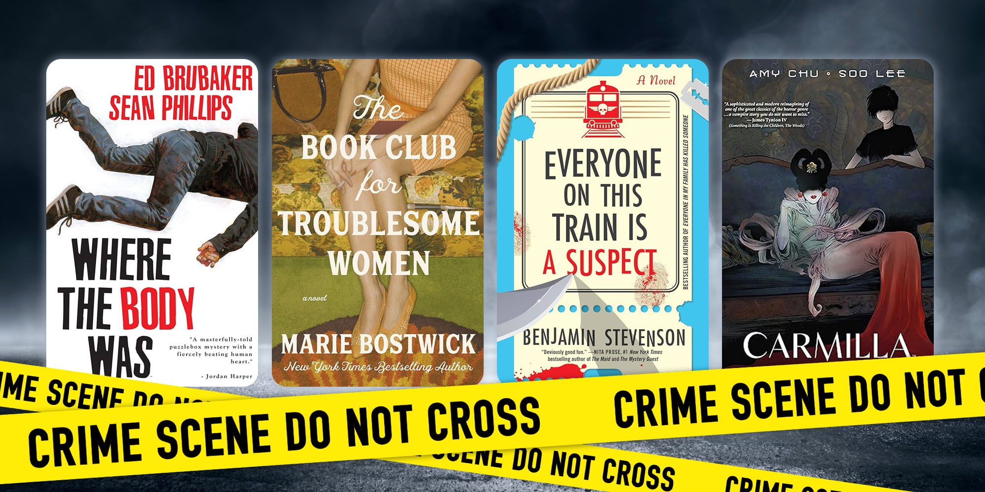 A collection of mystery books