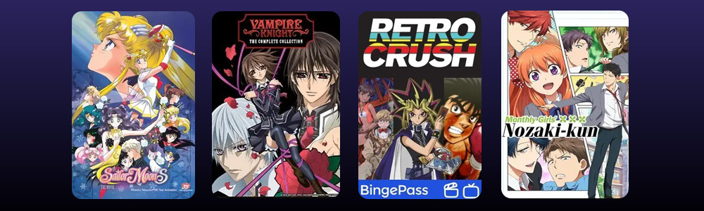 Shojo/Shoujo style shows and movies cover art