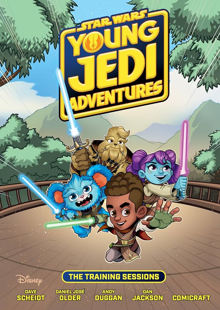 Star Wars: Young Jedi Adventures: The Training Sessions by Dave Scheidt and Daniel José Older and illustrated by Andy Duggan cover art