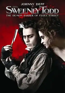 Sweeney Todd 2007 cover art with Johnny Depp