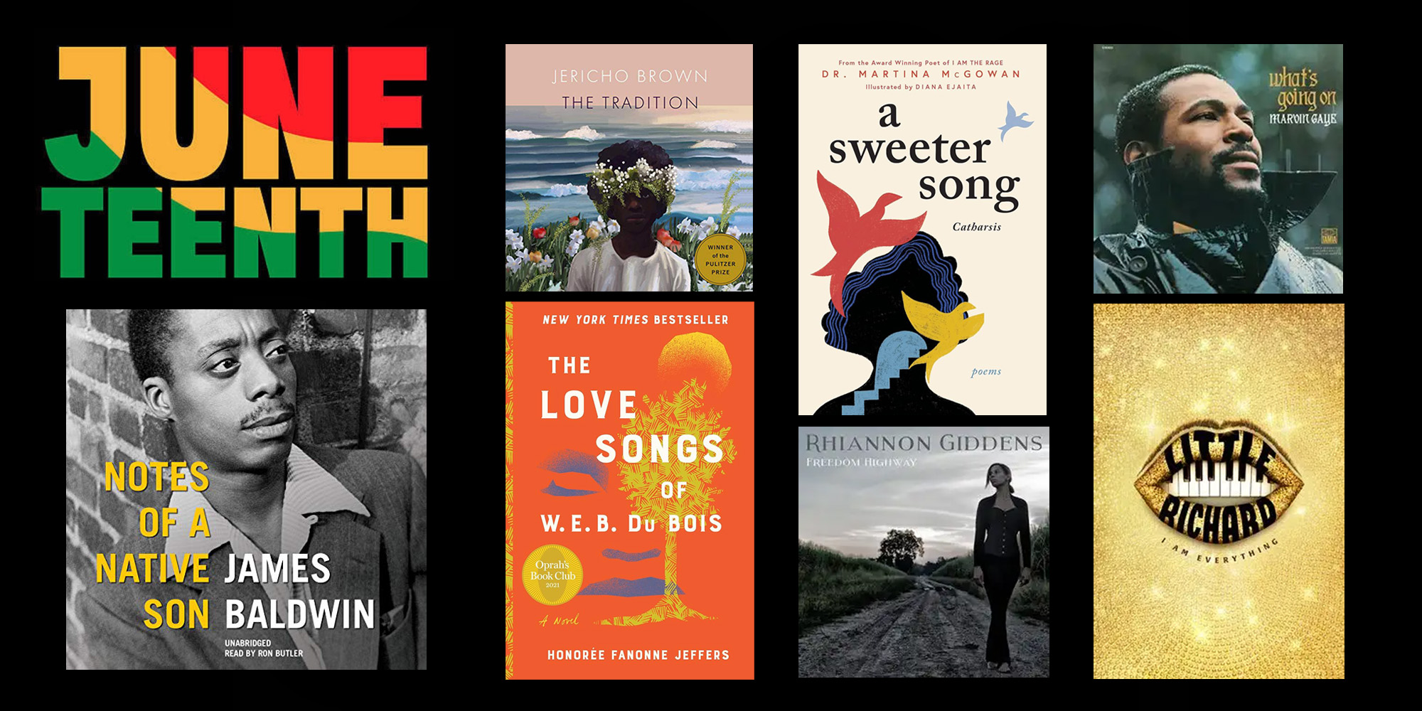 Cover art of multi platforms that relate to Juneteenth