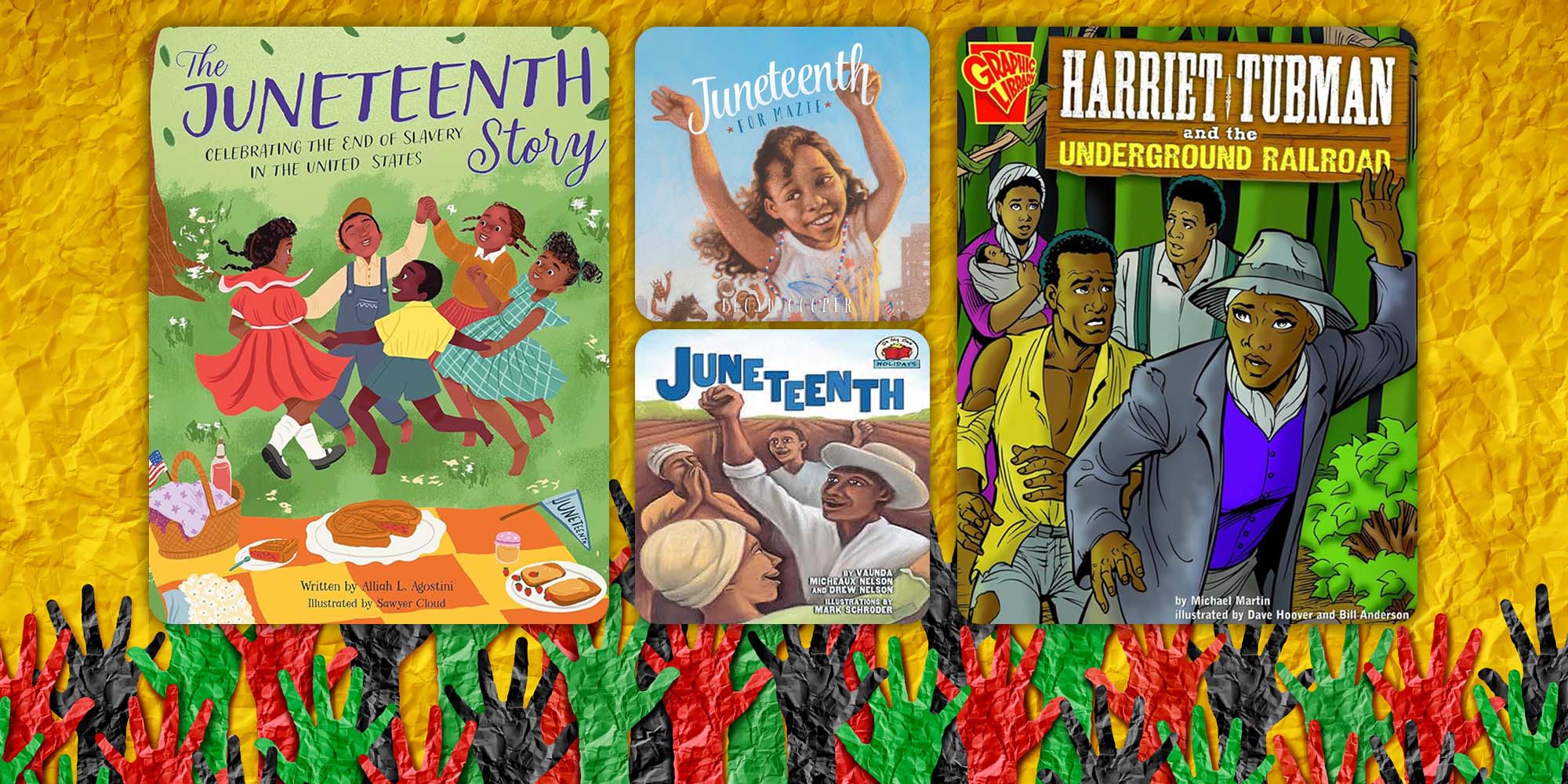 Juneteenth month header image with cover art that goes with the holiday
