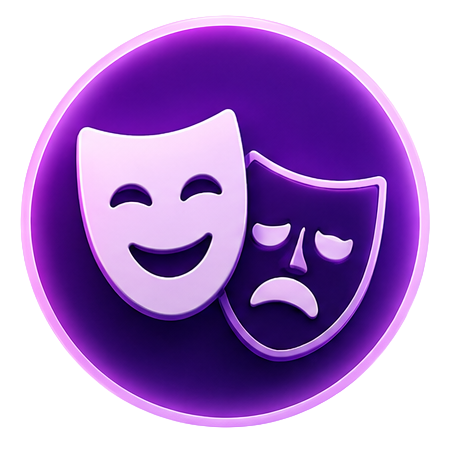 An icon of the faces of acting