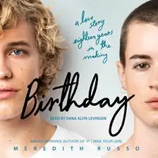 Birthday a novel cover art