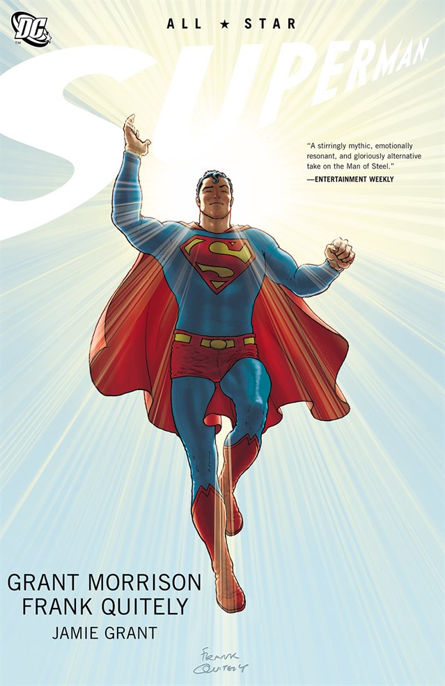 All-Star Superman by Grant Morrison and illustrated by Frank Quitely cover art
