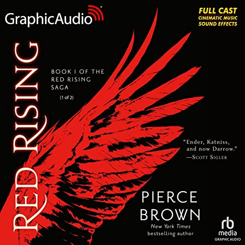 Red Rising by Pierce Brown and performed by a full cast audiobook cover art