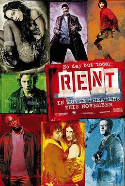 cover of Rent the musical movie