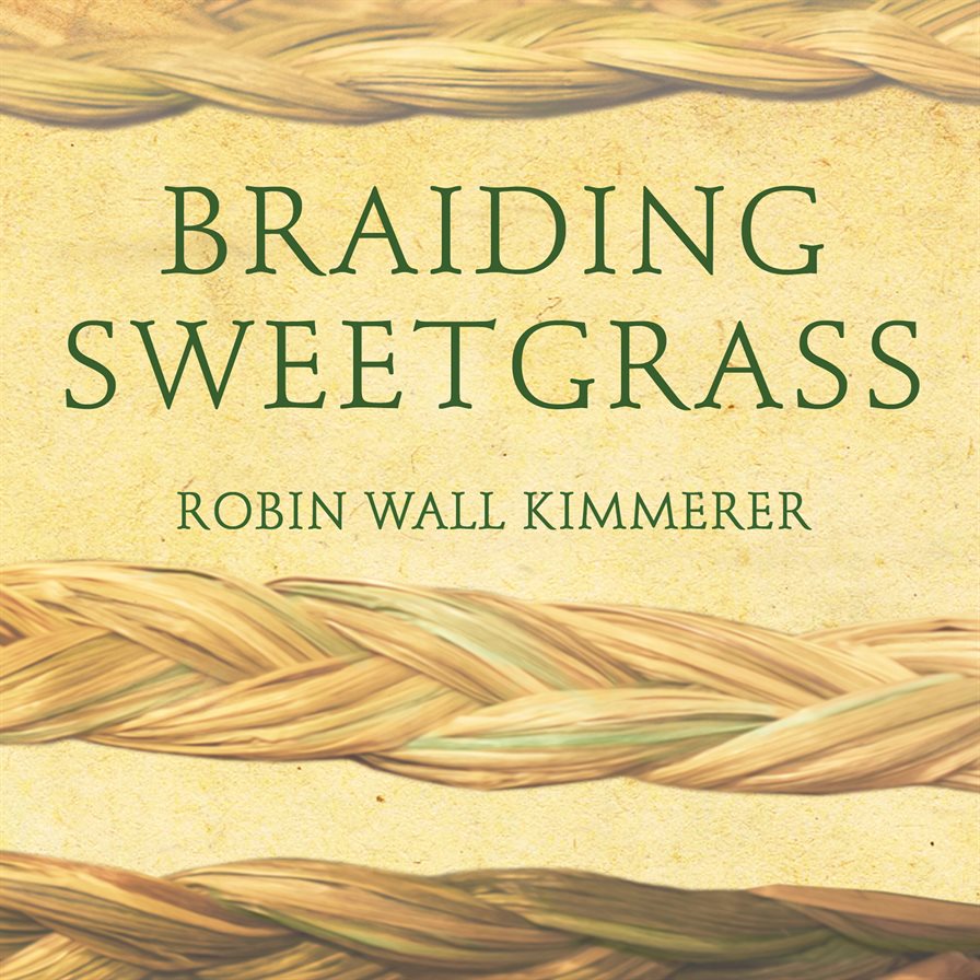 cover of Braiding Sweetgrass by Robin Wall Kimmerer