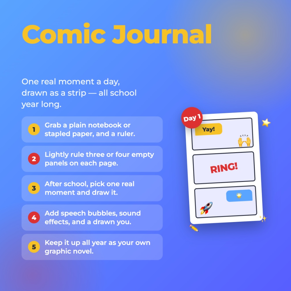 comic journal graphic