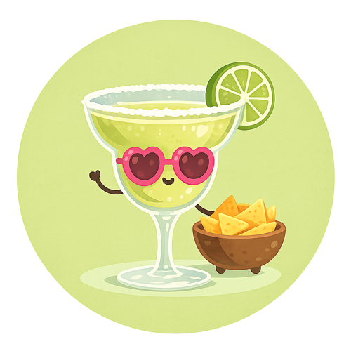Margarita cartoon drink