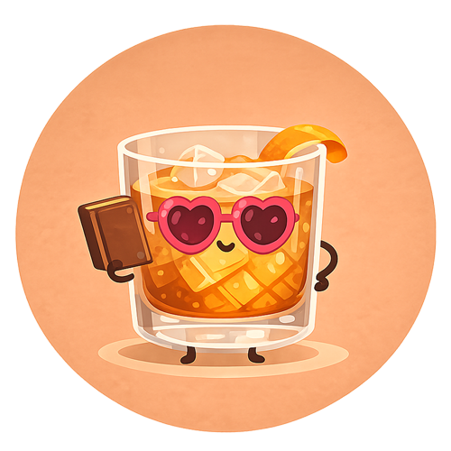 Old Fashioned character cocktail