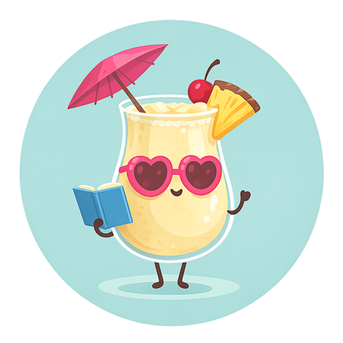 Pina Colada cartoon drink